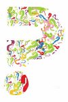 Question Mark Icon Full of Smaller Question Marks